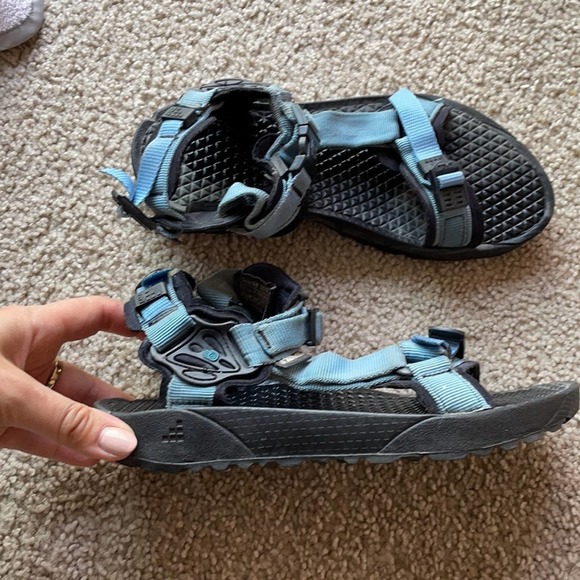 Teva terra fi lite strappy sport sandals black blue 8 - Picture 3 of 6